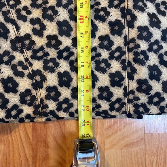 Ann Taylor flower leopard print skirt - Picture 10 of 11